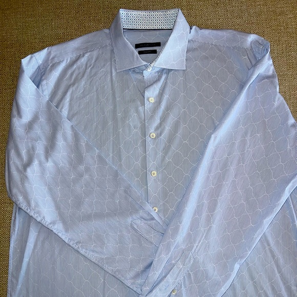 Men’s Bugatchi Shaped Fit Long Sleeve Shirt, Size XXL - Picture 1 of 2